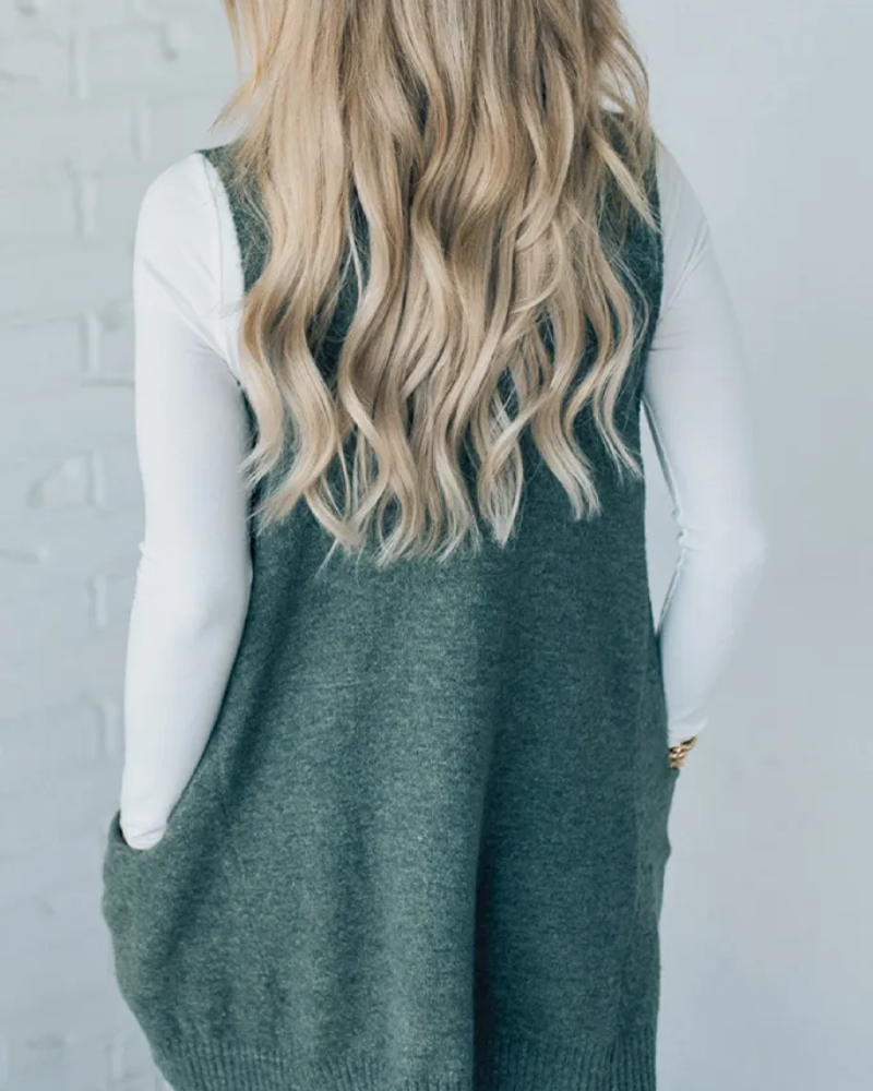 Amelia Relaxed-Fit Knit Vest | Effortless Warmth, Everyday Style