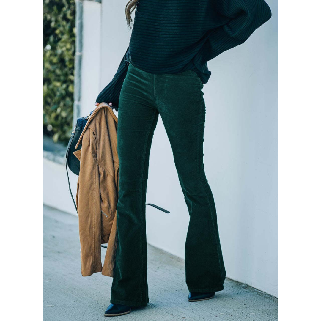 High-Rise Corduroy Flares | Retro Comfort with Modern Style