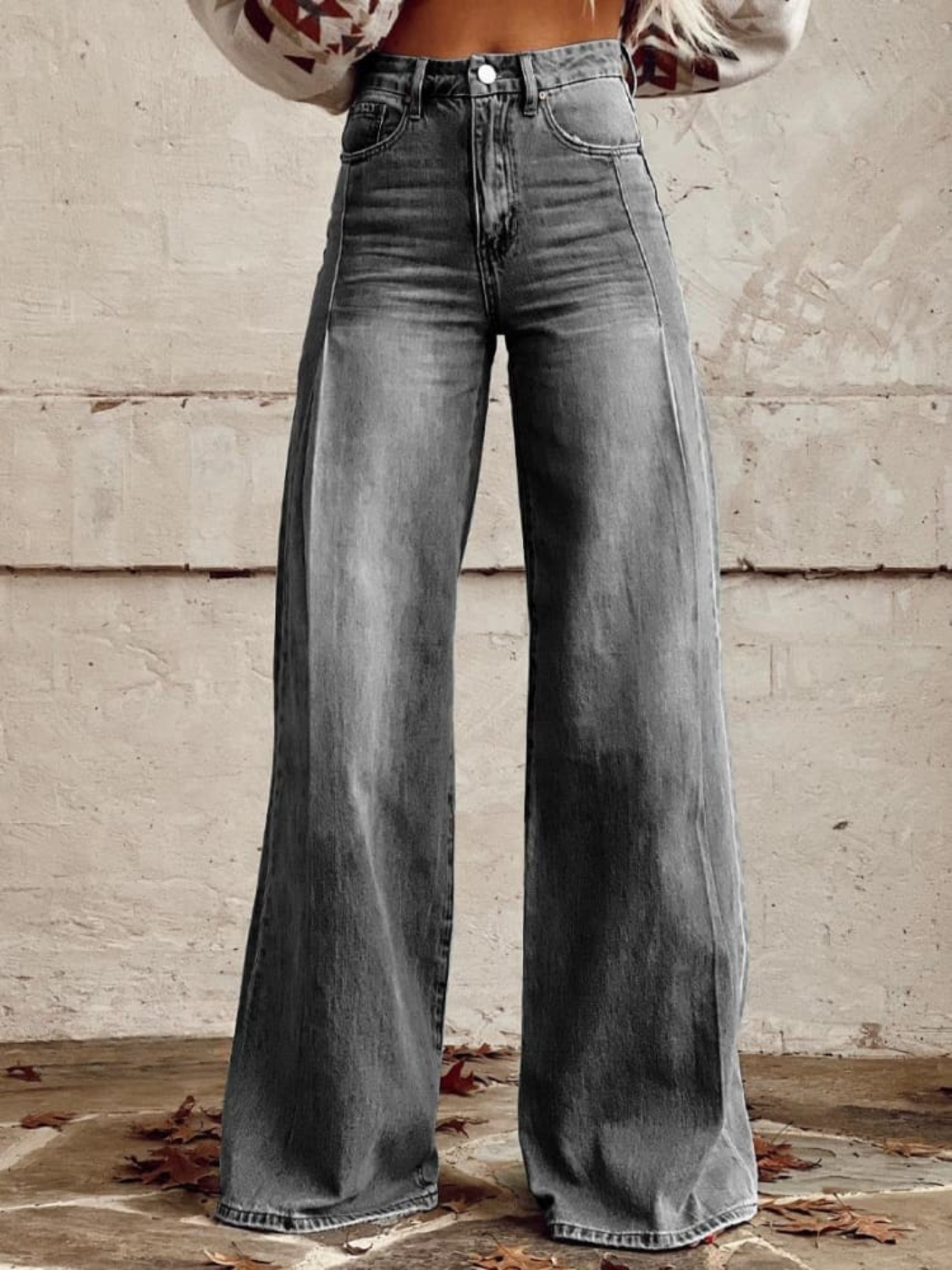 Classic Wide-Leg Pants | Relaxed High-Waist Fit with Timeless Elegance