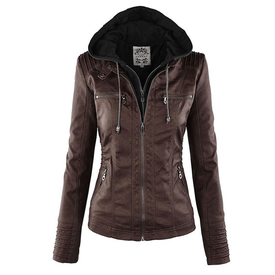 Amelia Slim-Fit Faux Leather Jacket | Effortless Style, All-Day Ease
