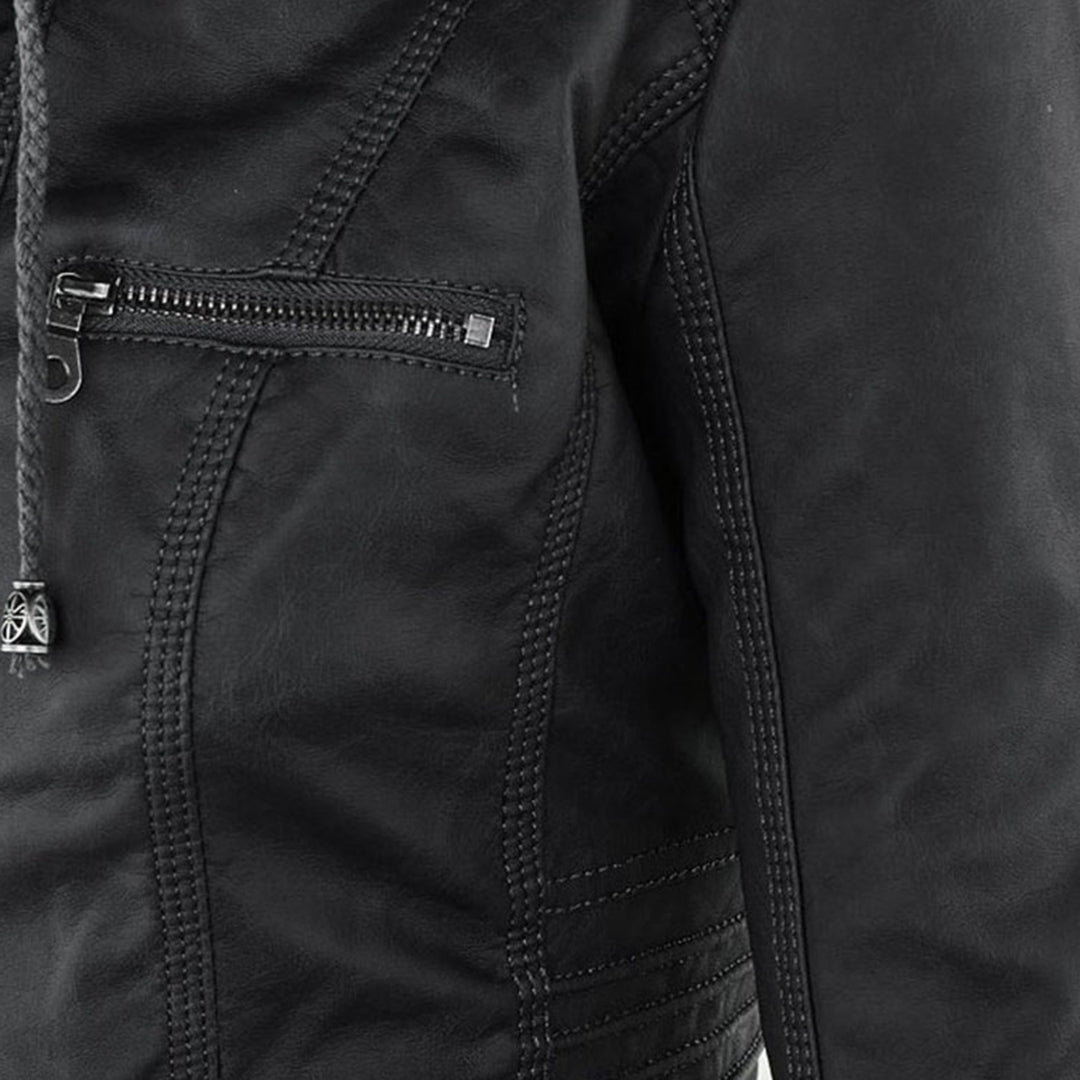 Amelia Slim-Fit Faux Leather Jacket | Effortless Style, All-Day Ease