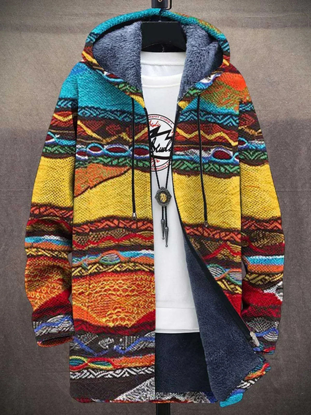 Art-Inspired Knit Cardigan | Bold Comfort, Everyday Elegance