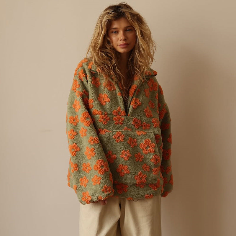 Sofia™ Oversized Floral Sweater | Cozy Boho Comfort