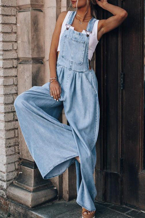 Vintage Wide-Leg Jumpsuit | Retro Elegance with Modern Versatility