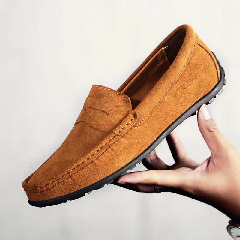 Bravini Suede Slip-Ons