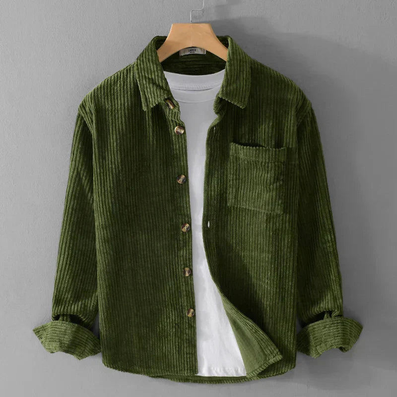 Amelia & George Michael Corduroy Shirt | Smart Comfort, Timeless Style