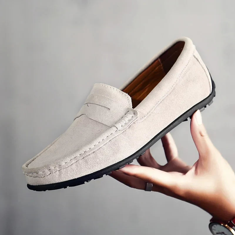 Bravini Suede Slip-Ons