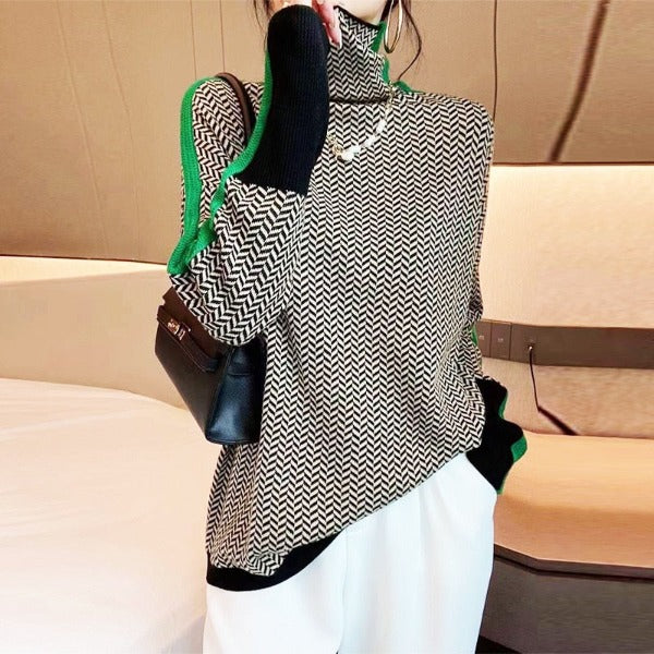 Elegant Relaxed-Fit Turtleneck | Victoria™ Modern Knitwear