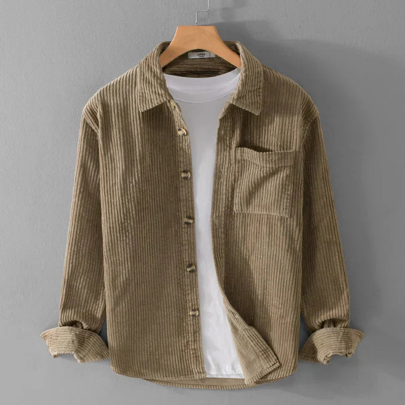 Amelia & George Michael Corduroy Shirt | Smart Comfort, Timeless Style