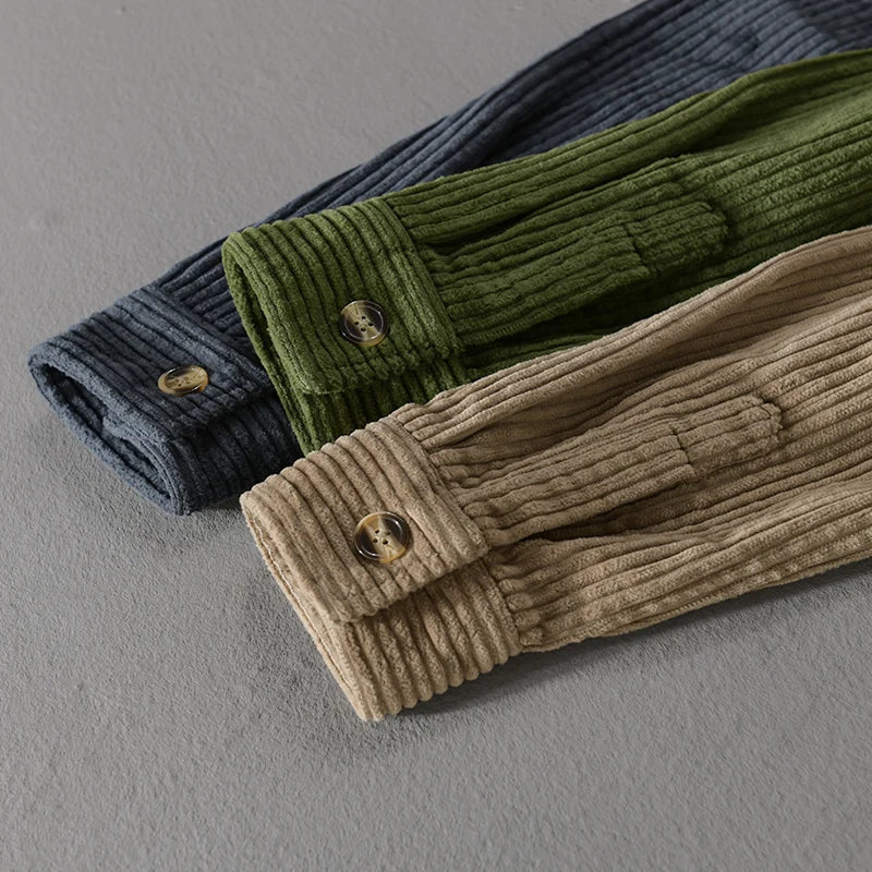 Amelia & George Michael Corduroy Shirt | Smart Comfort, Timeless Style