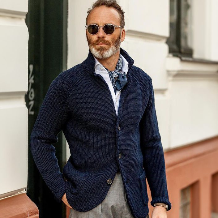 Benjamin™ Slim-Fit Merino Cardigan | Modern Elegance, Everyday Ease