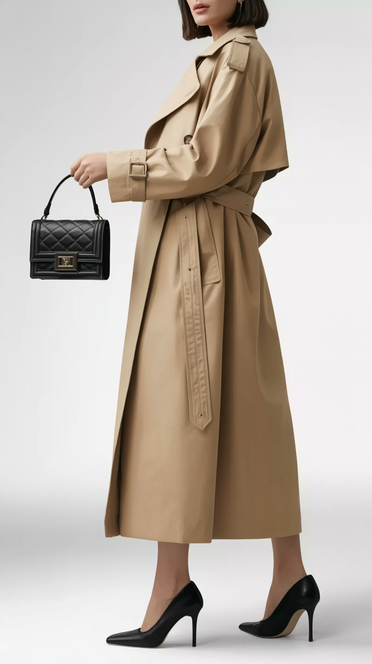 Classic Belted Trench Coat | Timeless Everyday Elegance
