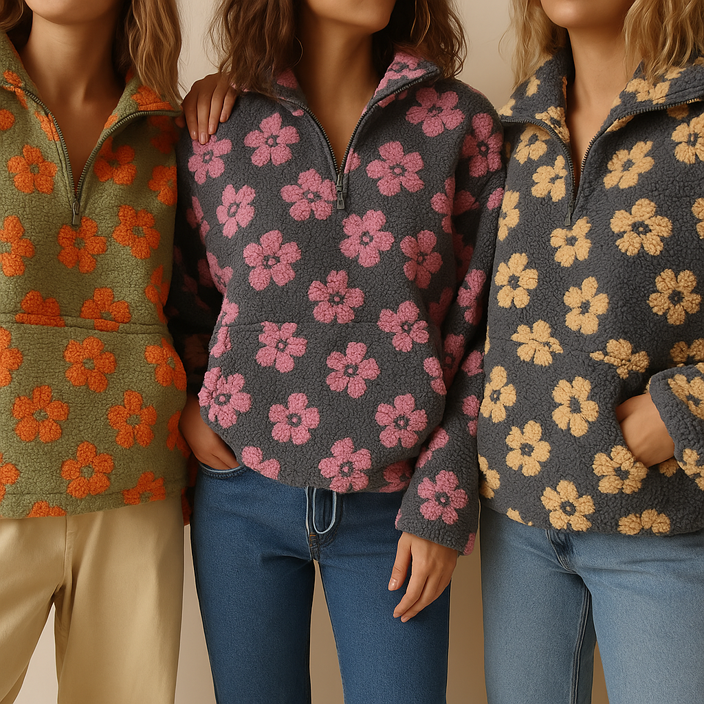 Sofia™ Oversized Floral Sweater | Cozy Boho Comfort