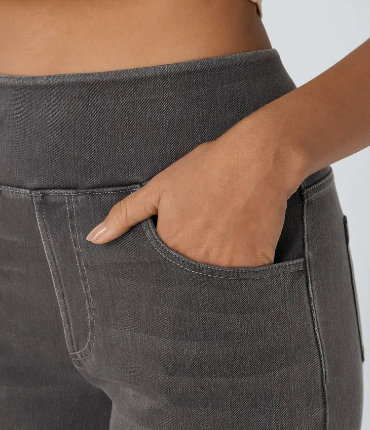 Relaxed Wide-Leg Jeans | High-Waist Comfort with Seamless Fit