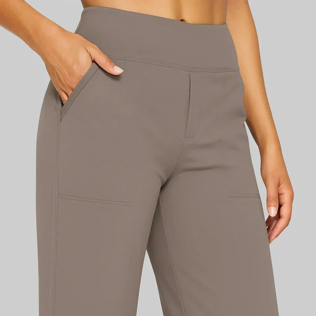 Elegant Straight-Leg Jersey Pants | Comfort Meets Timeless Style