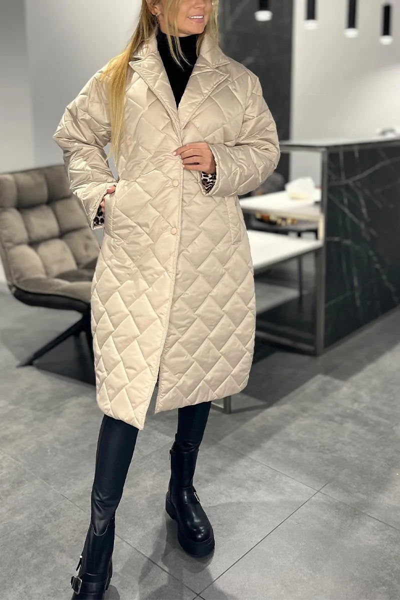 Amelia Amber Coat | Reversible Warmth with Fierce Elegance
