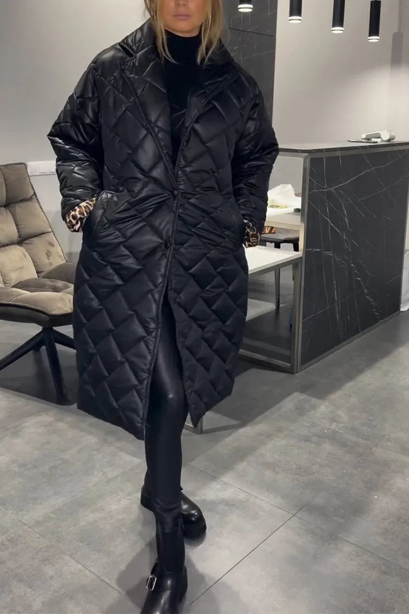 Amelia Amber Coat | Reversible Warmth with Fierce Elegance