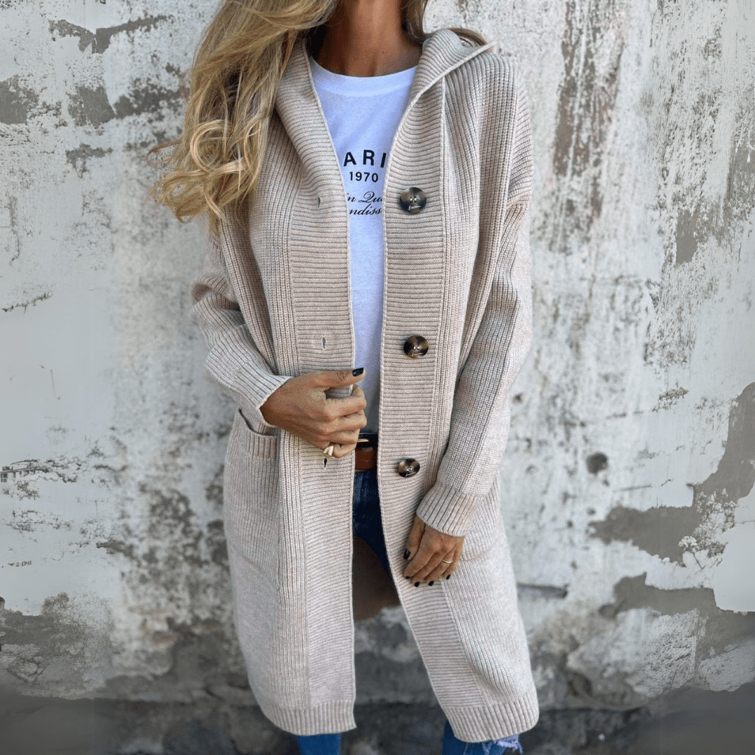 Amelia™ Long Cardigan | Timeless Elegance, Effortless Warmth