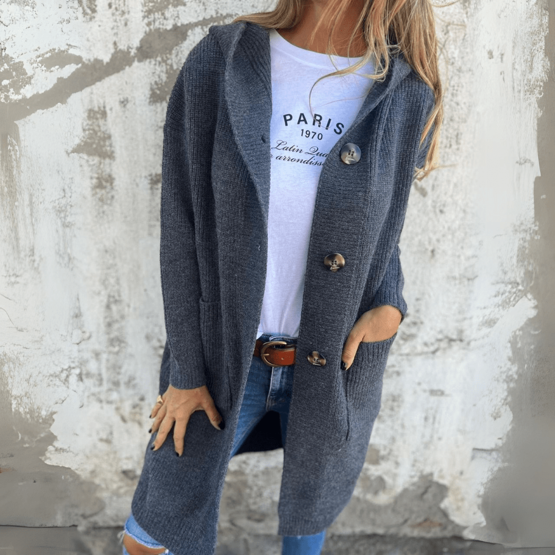 Amelia™ Long Cardigan | Timeless Elegance, Effortless Warmth