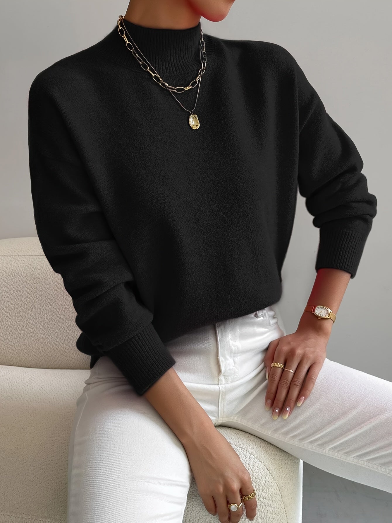 Seraphine™ Roll Neck Jumper | Stylish Warmth for Colder Days