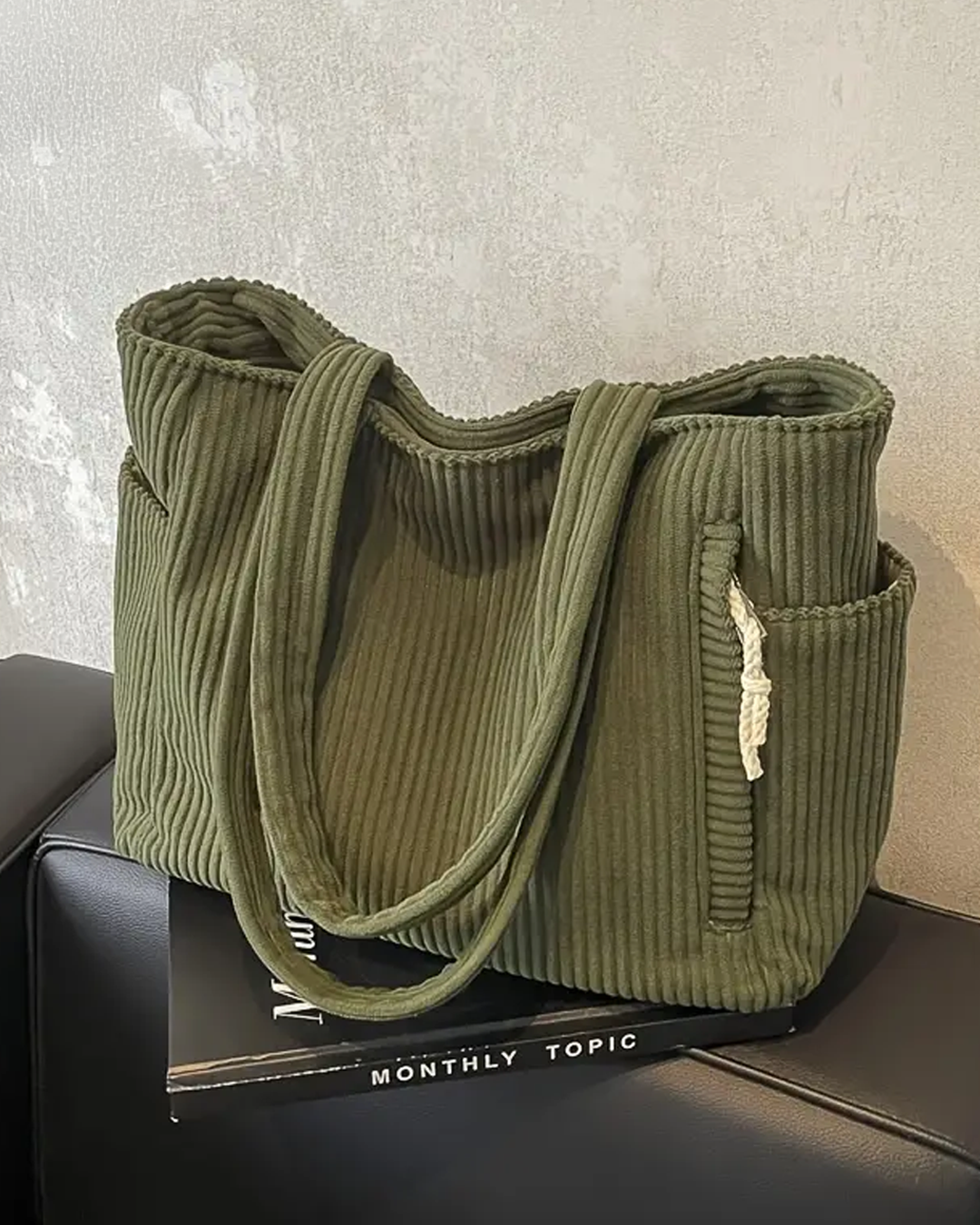 Structured Cord Tote Bag | Elegant Everyday Essential