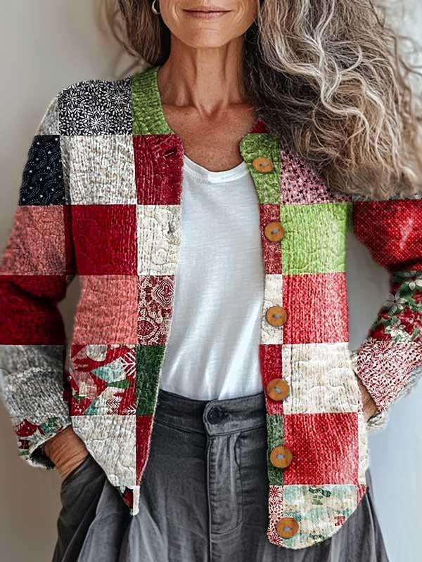 Linnea Timeless Checkered Cardigan