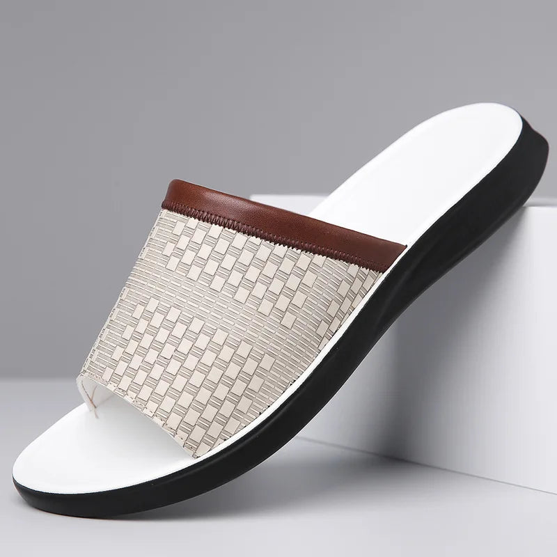 Premium Leather Slides | Orthopedic Comfort & Everyday Style