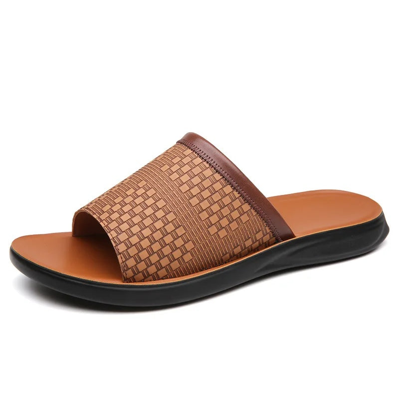 Premium Leather Slides | Orthopedic Comfort & Everyday Style